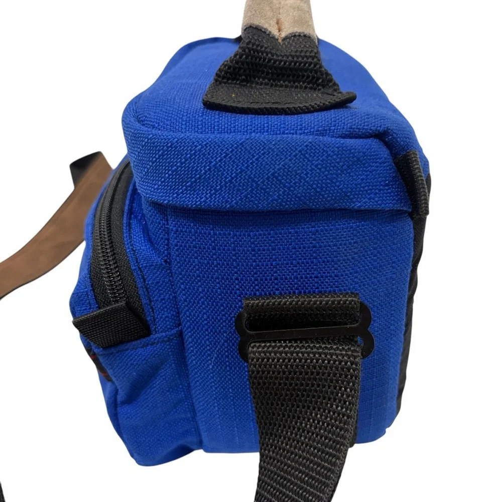 Tamrac Vintage Royal Blue Nylon Small 4 Compartment Camera Bag - Like New